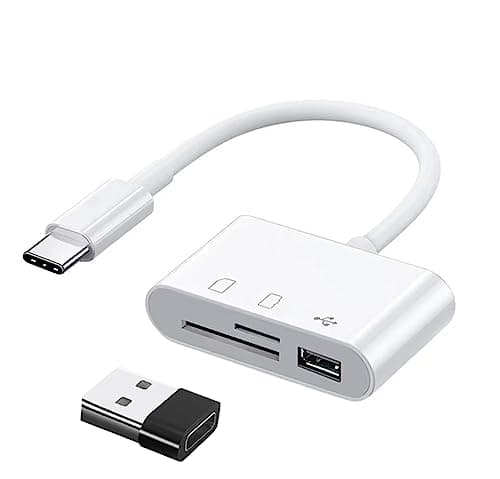 Image of 3 in 1 USB C SD Card Reader, YRIKE USB C to SD/Micro SD/USB 3.0 Adapter, TF Memory Card Reader Compatible with Type C Devices such as Samsung, Huawei, MacBook, Laptop, Tablet, etc