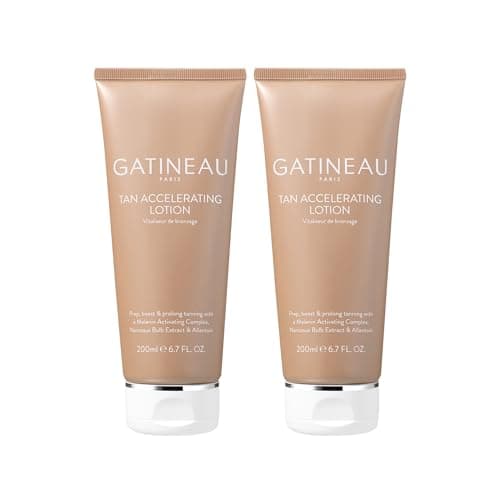 Image of Gatineau - Tan Accelerating Lotion Duo Pack (200ml x 2), Enhance Natural Tanning, For Face & Body