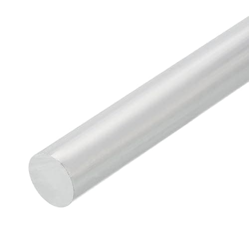 Image of sourcing map 1/2"(12mm) Dia Round Aluminum Rod, 6" Long 6061 Aluminum Round Bar Stock for Trailer Garage Projects