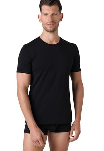 Image of LVB Men's Supima Stretch Cotton Crew Neck T-Shirt, Black, L