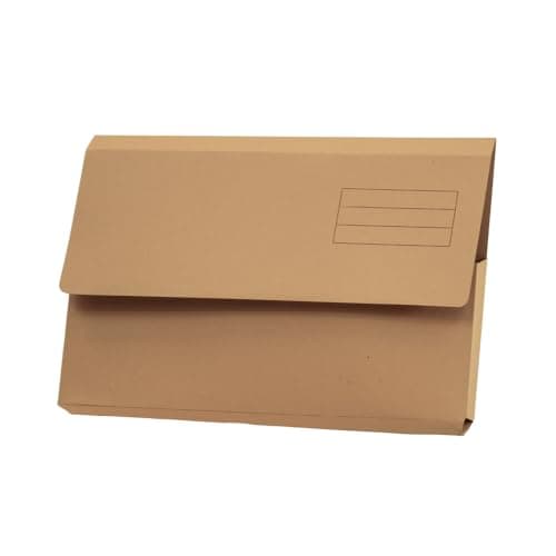 Image of Exacompta Guildhall Document Wallets, 285gsm, Foolscap - Buff, Pack of 50