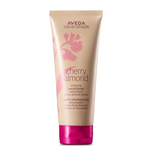 Image of Aveda Cherry Almond Softening Conditioner | for Normal to Dry Hair | 98% Naturally Derived* | with Coconut Oil & Shea Butter | Silicone Free | Iconic Aroma of Tonka, Orange, Ylang Ylang, 200ml