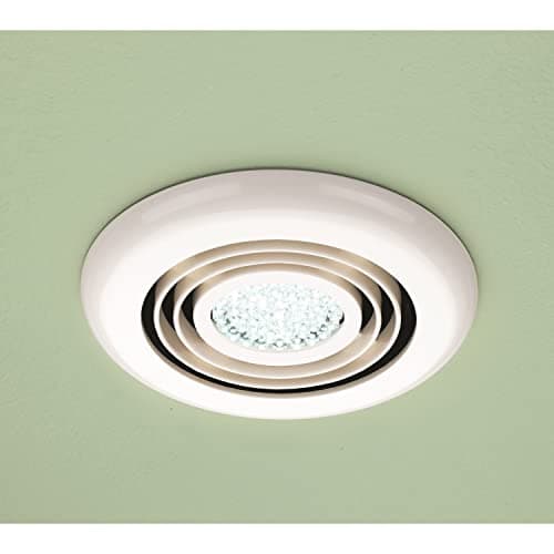 Image of HIB 32600 Cyclone White Showerlight with LED Cool White Lamp & High Power Inline Fan