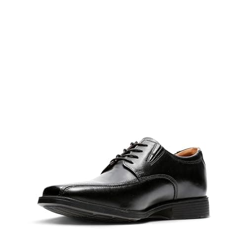 Image of Clarks Men's Tilden Walk Oxford, Black Leather, 8 UK