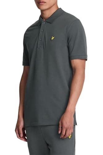 Image of Lyle & Scott SS Polo Shirts Plain Polo Shirt W635 Gunmetal, XL