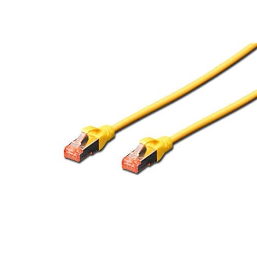 Image of DIGITUS LAN Cable Cat 6-10m - RJ45 Network Cable - S/FTP Shielded - 1 Gbps - Compatible with Cat6A and Cat7 - Yellow