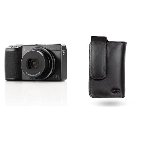 Image of Ricoh GR IIIx Digital Camera [Focal Length 40 mm] [Equipped with Large CMOS Sensor in APS-C Format with 24 & Genuine Leather Case GC-11 [Compatible Models: GR III