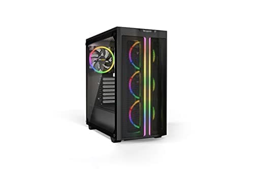 Image of Be Quiet Pure Base 500 FX Black, Mid Tower ATX case, ARGB, 4 pre-installed Light Wings PWM fans, tempered glass window