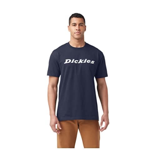 Image of Dickies Men's Short Sleeve Wordmark Graphic T-Shirt, Ink Navy, Large