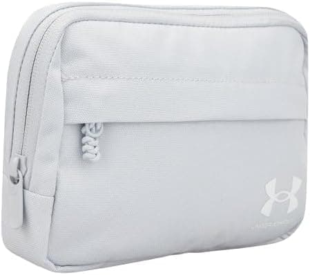 Image of Under Armour Unisex-Adult Loudon Crossbody Waist Bag, (015) Halo Gray / / Metallic Silver, One Size Fits Most
