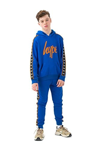 Image of HYPE BOYS BLUE DIVERSION SCRIPT JOGGERS Size: 5/6Y