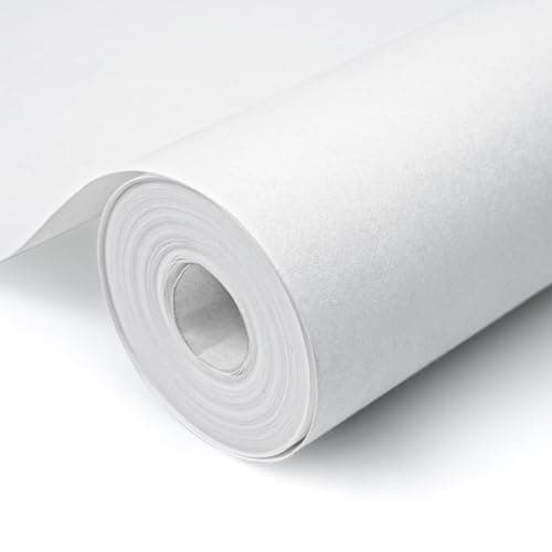 Image of Besto Lining Paper for Walls Paintable Lining Paper 10mx53cm Thick Backing Paper Wallpaper Plain White Suitable for Covering Small Cracks and Imperfections 800 Grade
