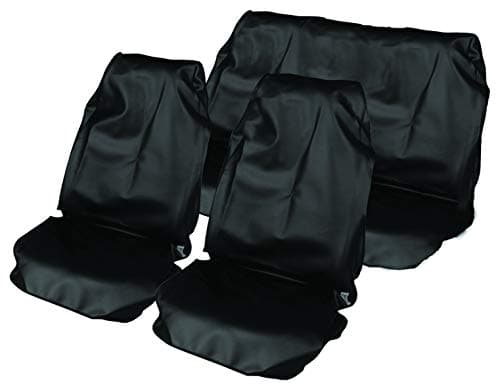 Image of Streetwize SWSC16 Water Resistant Lightweight Full Set Nylon Seat Protectors, Black