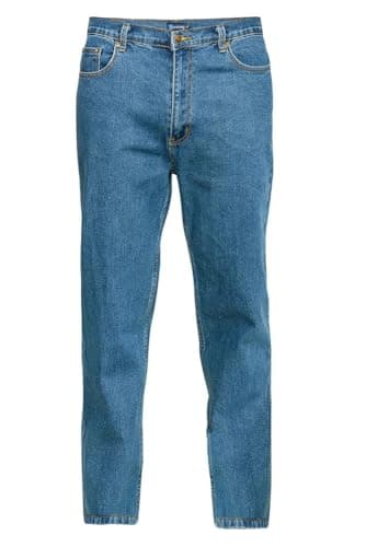 Image of U.S Trading Duke Kingsize Rockford Comfort Fit Stretch Jeans (UK, Waist & Inseam, 58, 30, Carlos Blue)