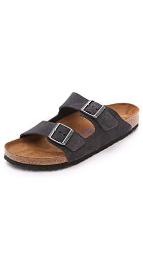 Image of BIRKENSTOCK Boston Boys Sandals - Velvet Grey - Size: EU 44, Velvet Grey Suede, 8.5 UK