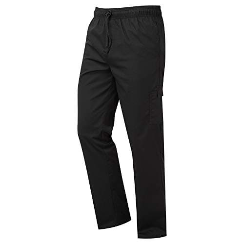 Image of Premier Unisex Adults Chefs Essential Cargo Pocket Trousers (3XL) (Black)