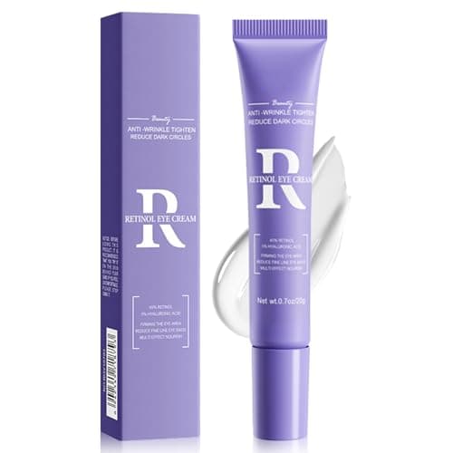 Image of 2pcs Retinol Eye Cream, Anti-Wrinkle Under Eye Cream for Dark Circles & Puffy Eyes Bags, Anti-Aging Firming Eyecream Reduces Wrinkles and Fine Lines, Suitable For All Skin Types