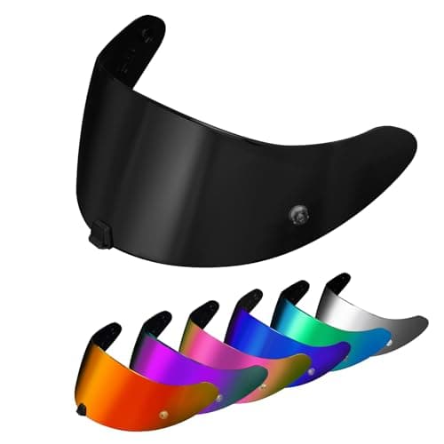 Image of PSLER Helmet Visor for EXO 520 1400 R1 Tinted Visor for Scorpion EXO 391 520 1400 R1 Motorbike UV Protection Face Shield Replacement Accessories(Dark Black)