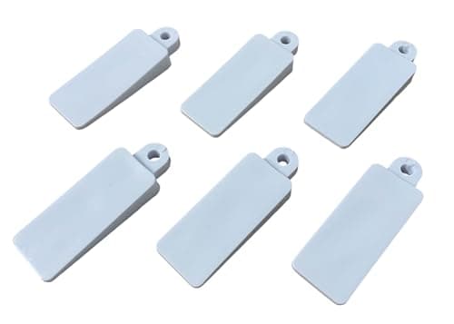 Image of Window Wedges - 6 Pcs Soft Rubber for Sash, Doors, Tables, Levelling and Jamming (White)