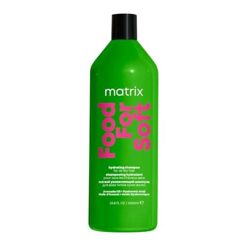 Image of MATRIX | Hydrating Shampoo | With Avocado Oil & Hyaluronic Acid | For Dry, Brittle Hair, Moisturising & Nourishing | Food For Soft | 1 Litre