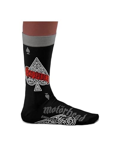 Image of Sock Affairs Music Socks Collection – Motorhead Ace of Spades – Gifts for Music Lovers, Cotton Socks, 7½-11½
