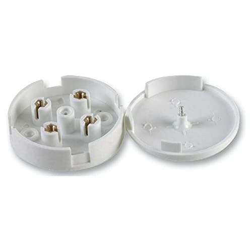 Image of Mr. Gadget's Solutions 5A Junction Box 4 Terminal Electrical Wiring Cable Connector Plastic White 59mm