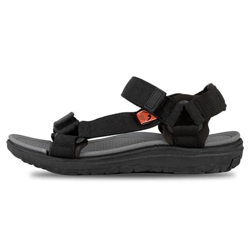 Image of Lakeland Active Men's Stonethwaite Adjustable Outdoor Walking Trekking Sandals - Black - 8