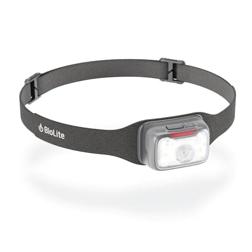 Image of BioLite Range 500 Waterproof, Fast-Charging Rechargeable Headlamp, Midnight Grey, 500 Lumens, USB-C Charging, 100m Beam, 200 Hour runtime