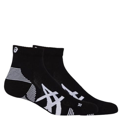 Image of ASICS Kids Cushion Run Quarter Sock Black/Black 2-5