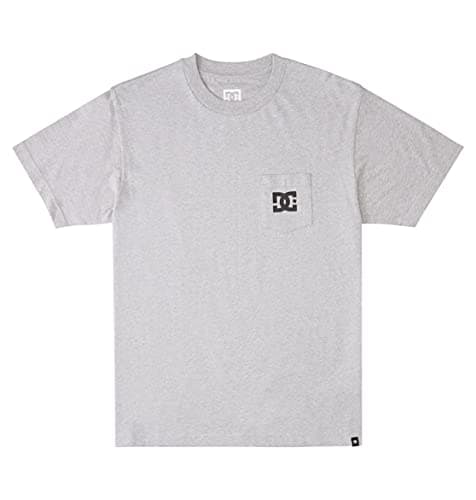 Image of DC Shoes Young Mens Dc Star Pocket T Shirt, Heather Grey, XS UK