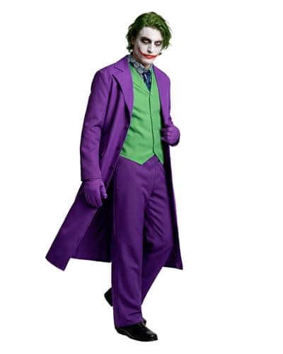 Image of Funidelia Official Joker Dark Knight Costume for Men, Joker Suit for Adult, Halloween and Carnival Costumes – Size M