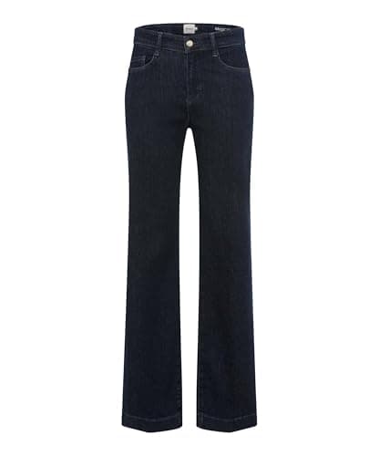 Image of BRAX Women's Style.Maine Magic Denim Wide Leg Jeans, 22 Clean Dark Blue, 34W x 32L