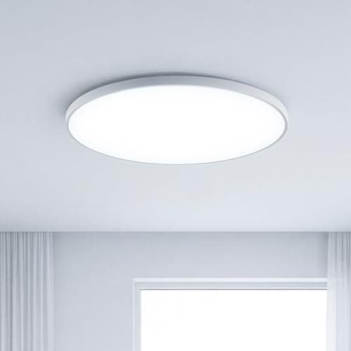 Image of Litglobe 36W LED Ceiling Lights,Super Bright 3600LM LED Ceiling Light,6500K Daylight White Flush Mount Ceiling Light,IP44 Waterproof Bathroom Light for Living Room Bedroom Kitchen Hallway,Ø36cm