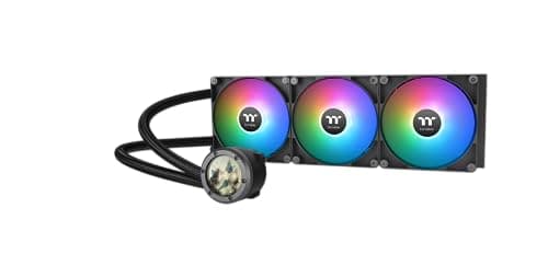 Image of Thermaltake TH420 V2 Ultra ARGB Sync/AlO Liquid Cooler/ARGB Fan 120 * 3/PWM 500~1500rpm/Water Block 2.1" LCD/Black