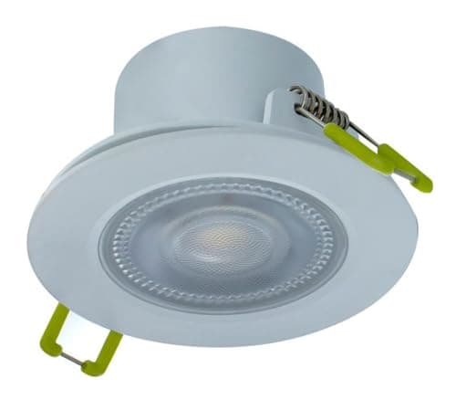 Image of Integral ILDL68G002 Compact Eco LED Fixed Downlight, Matt White, 4000K, 550lm, IP65, Dimmable