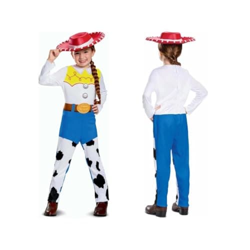 Image of Disney Official Classic Jessie Toy Story Costume for Kids, Cowgirl Fancy Dress Outfit Toy Story Jessie Cow Girl Outfit, World Book Day Costumes for Girls