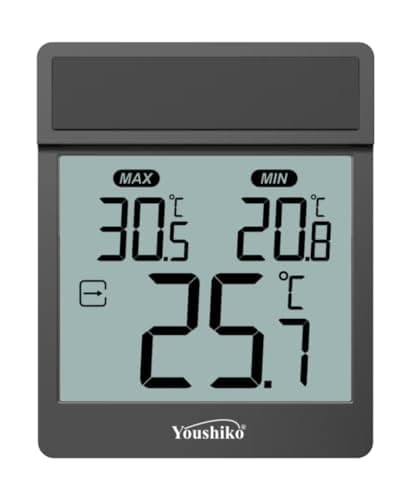 Image of Digital Window Thermometer for Determining Outdoor Temperature with Minimum Maximum Easy Attachment