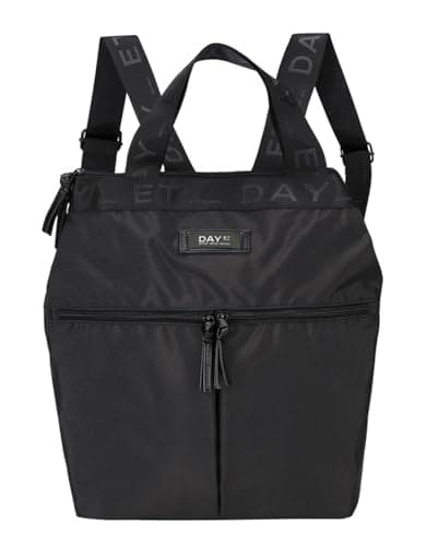 Image of DAY ET handbag backpack with laptop compartment Gweneth Classic Tote Black