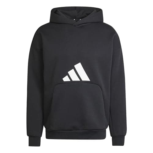 Image of adidas Men's FUTURE ICONS THREE BAR HOODIE, black, L
