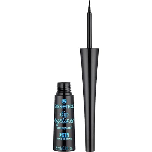Image of Essence Cosmetics dip eyeliner waterproof 24h long-lasting, longlasting, defining, highly pigmented, colour intense (3ml)