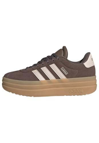 Image of adidas Unisex Kids VL Court Bold Shoes Junior, Earth strata/Wonder Quartz/Gum 3, 3.5 UK