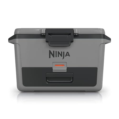 Image of Ninja FB151GY FrostVault 50qt Hard Cooler with Dry Zone, Integrated Fridge-Temp Dry Storage Drawer, Premium Heavy-Duty Insulated Cooler, Keeps Ice for Days, Slate Gray
