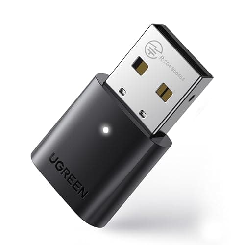 Image of UGREEN Bluetooth 5.0 Adapter PC, USB Dongle for PC Windows 11/10/8.1, EDR & BLE Modes, Long Range, Plug & Play, Mini-Sized, for Controller, Headphone, Keyboard, Mouse etc