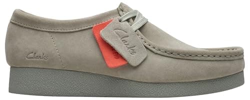 Image of Clarks Womens Wallabeeevo Sneaker, Light Green SDE, 4.5 UK