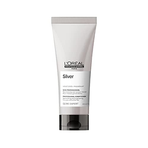 Image of L’Oréal Professionnel Conditioner, For Grey, White or Light Blonde Hair, Serie Expert Silver, 200 ml