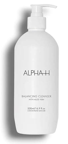 Image of Alpha=H Balancing Cleanser - With Aloe Vera | Gentle Cream - Multi-tasking Cleanser Designed to Remove Makeup, Dirt & Pollution,While Supporting The Skin’s Natural pH Balance|500mL[Super Size]