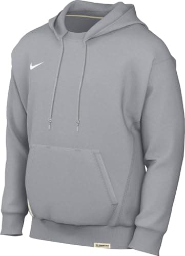 Image of Nike FD7734-012 M NK DF SI PO HOODIE Sweatshirt Men's WOLF GREY/WHITE Size XL