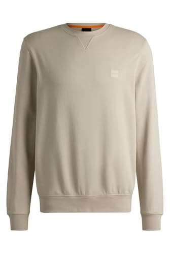Image of BOSS Mens Crew Sweatshirt Pullover Top Light Beige XXL
