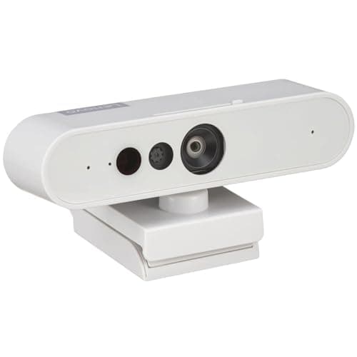 Image of Lenovo HD 1080p Webcam (510 FHD) - Monitor Camera with 4X Digital Zoom, 95° Wide Angle, 360° Rotation Pan & Tilt - Desktop Cam with Dual Microphones & Windows Hello for Livestreaming & Conferences
