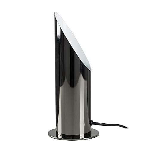 Image of MiniSun | Modern Black Chrome Uplighter Wall Wash Lamp | Table Lamps, Home Décor & Improvement Essential | Includes 1 x 5W Frosted Lens Bulb [3000K Warm White]